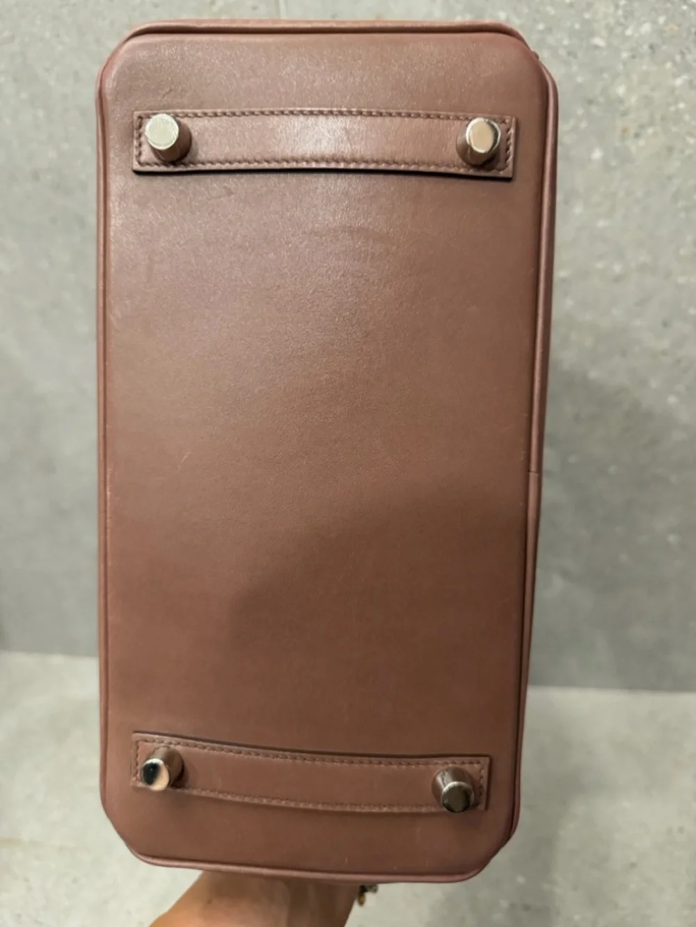 Hermes Birkin 25 Griolet Tadelakt With Palladium Hardware